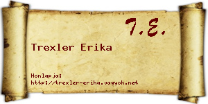 Trexler Erika névjegykártya